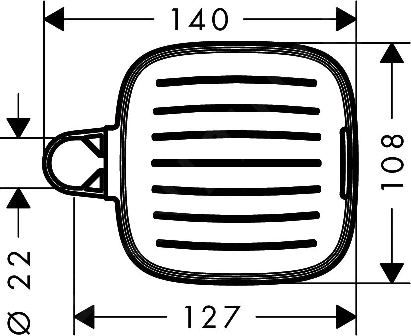 Hansgrohe Zubehör - Seifenschale, Verchromt 26519000 2 Hansgrohe Zubehör - Seifenschale, Verchromt 26519000 – Bild 2