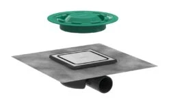 Hansgrohe RainDrain Spot - Punktablauf Mit Rost 150x150 Mm, Für Pflaster, Edelstahl Gebürstet 56055800