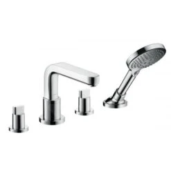 Hansgrohe Metris S - 4-Loch-Badewannenarmatur Für Wannenrand Mit Auslauf 171 Mm, Chrom 31446000