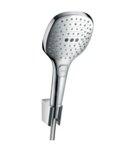 Hansgrohe Raindance Select E - Duschkopf E 120, Mit Zubehör, 3 Strahlen, Verchromt 26700000