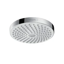 Hansgrohe Croma Select S - Kopfbrause 180, 2jet, EcoSmart 9 L/min, Weiß / Verchromt 26523400