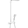 Hansgrohe Raindance Select E - Duschsäule Showerpipe 360 Mit Thermostatbatterie ShowerTablet Select 300, Weiß / Verchromt 27288400