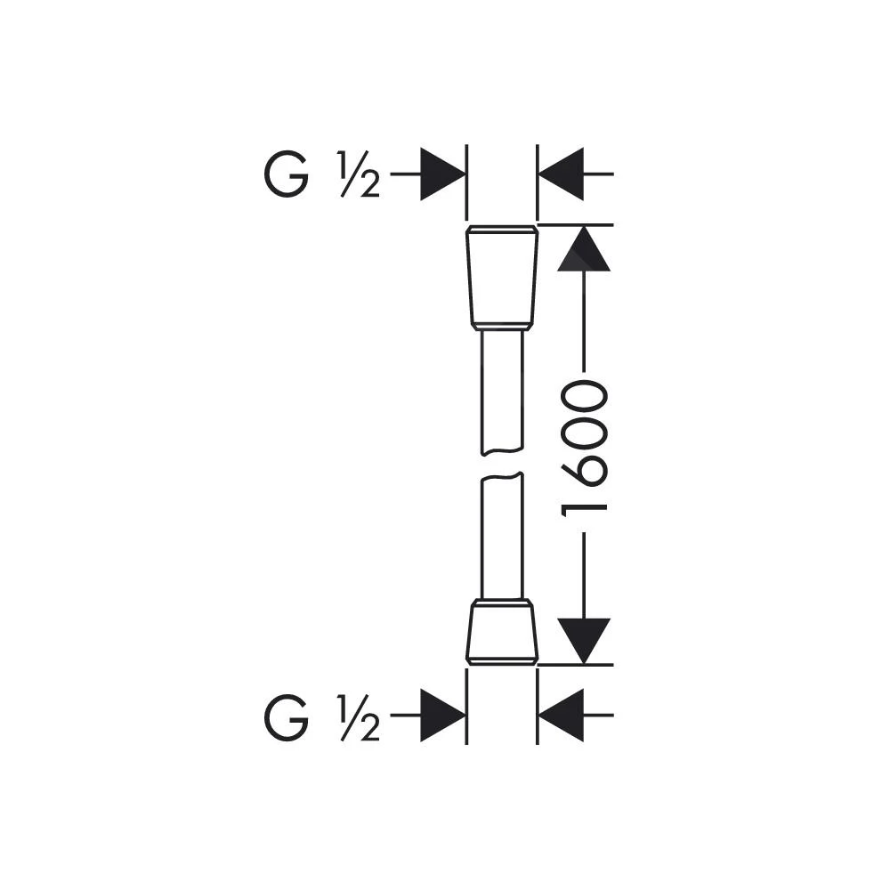 Hansgrohe Brauseschläuche - Brauseschlauch Isiflex 1,60 M, Weiß 28276450 2 Hansgrohe Brauseschläuche - Brauseschlauch Isiflex 1,60 M, Weiß 28276450 – Bild 2