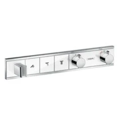 Hansgrohe RainSelect - Thermostat-Duscharmatur - Unterputz Für 3 Verbraucher, Weiß / Verchromt 15356400