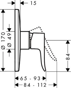 Hansgrohe Metris - Unterputz-Duscharmatur, HighFlow, Chrom 31652000 -Hansgrohe Store ca88fdc7eb6323857d2456e2