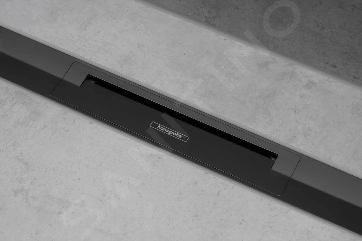 Hansgrohe RainDrain Flex - Duschrinne 1200 Mit Edelstahlrost, Kürzbar, Freie Montage, Schwarz Matt 56047670 4 Hansgrohe RainDrain Flex - Duschrinne 1200 Mit Edelstahlrost, Kürzbar, Freie Montage, Schwarz Matt 56047670 – Bild 4