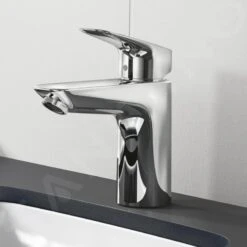 Hansgrohe Logis - Waschtisch Einhebelmischer 100 Mit Ablaufgarnitur Push-Open, Verchromt 71107000 -Hansgrohe Store d18d6e3258712ba1880f34aa