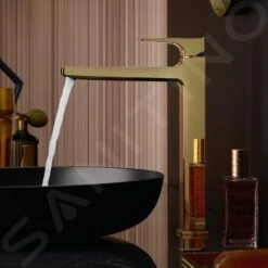 Hansgrohe Metropol - Waschtischarmatur Mit Ablaufgarnitur Push-Open, Gold Poliert 32512990 -Hansgrohe Store d338fb4e48697b314e4b1133