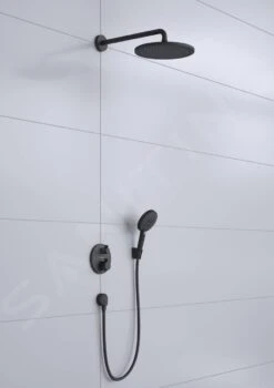 Hansgrohe Croma - Duschset 280, Mit Thermostat Ecostat S-Unterputz, Schwarz Matt 27961670 -Hansgrohe Store d8b7c4838fb13354c00abc1f