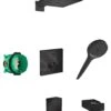 Hansgrohe Raindance E - Brausegarnitur 300 Mit Thermostat Für Unterputzmontage, Schwarz 27918670