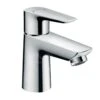Hansgrohe Talis E - Waschtisch Einhebelmischer 80 CoolStart, Mit Ablaufgarnitur Mit Zugstangen, Verchromt 71703000