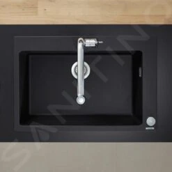 Hansgrohe Abwäschen - Granit-Einbauspülbecken S510-F660, Graphitschwarz 43313170 -Hansgrohe Store e76564f37fe78a3f944d1cb3