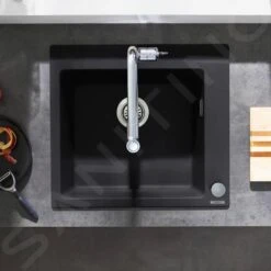 Hansgrohe Abwäschen - Granit-Einbauspülbecken S510-F450, Graphitschwarz 43312170 7 Hansgrohe Abwäschen - Granit-Einbauspülbecken S510-F450, Graphitschwarz 43312170 -Hansgrohe Store e81e7812116c9f7d7f90305c