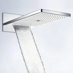 Hansgrohe Rainmaker Select - Kopfbrause 580, 3 Strahlen, Schwarz / Verchromt 24001600 -Hansgrohe Store f274c57c4a9adeba779553bf