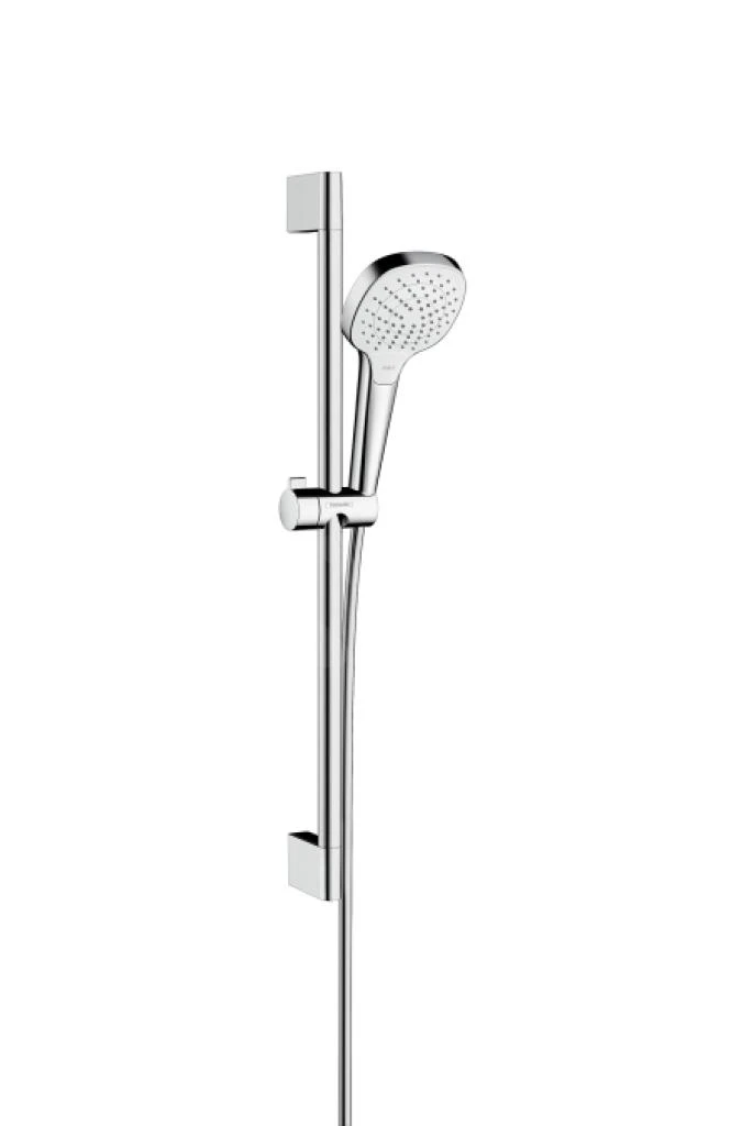 Hansgrohe Croma Select E - Brausegarnitur Vario 0,65 M, EcoSmart 9 L/min, Weiß / Verchromt 26583400 1 Hansgrohe Croma Select E - Brausegarnitur Vario 0,65 M, EcoSmart 9 L/min, Weiß / Verchromt 26583400
