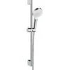 Hansgrohe Crometta - Brausegarnitur, 2 Strahlarten, Stange Und Schlauch, Green 6 L/min, Weiß/Chrom 26555400