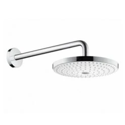 Hansgrohe Raindance Select S - Kopfbrause 240, Ausladung 390 Mm, EcoSmart 9 L/min, 2 Strahlen, Weiß / Verchromt 26470400