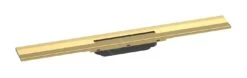 Hansgrohe RainDrain Flex - Duschrinne 700 Mit Edelstahlrost, Kürzbar, Zur Wandmontage, Polierte Goldoptik 56050990