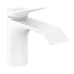 Hansgrohe Vivenis - Waschtischarmatur 80, Mit Ablaufgarnitur, EcoSmart, Weiß Matt 75010700