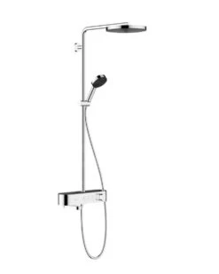 Hansgrohe Pulsify S - Duschset 260 Mit Wannenthermostat ShowerTablet Select 400, 1 Strahl, Verchromt 24230000