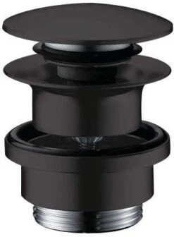 Hansgrohe Ablaufgarnitur 50100670 Mattschwarz, G 1 1/4, Messing