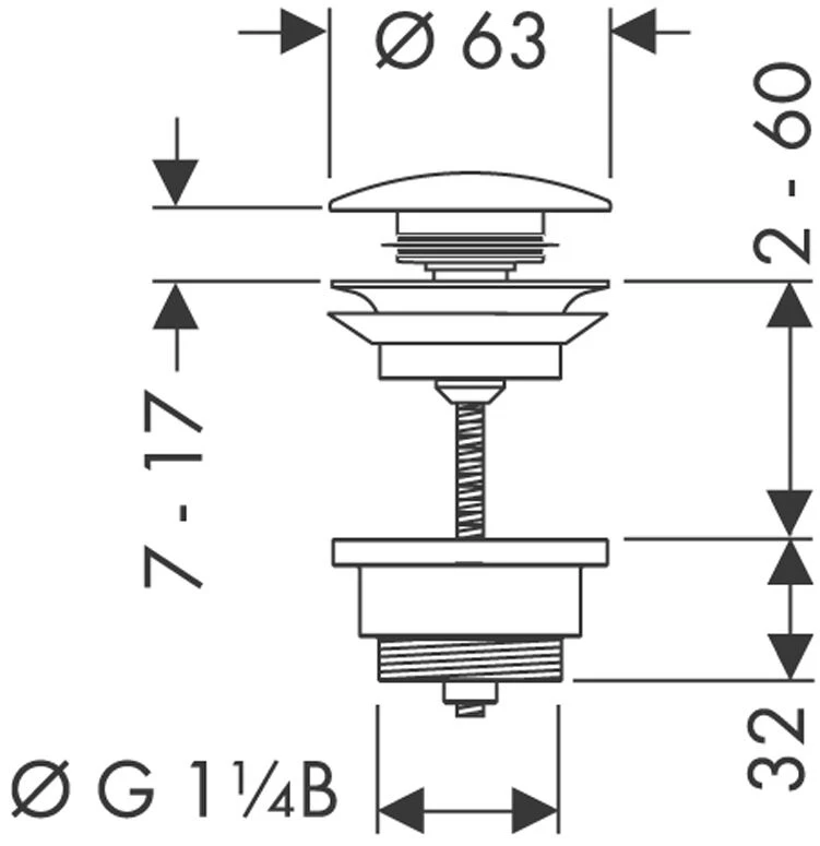 Hansgrohe Ablaufgarnitur 50100990 Polished Gold Optic, G 1 1/4, Messing 2 Hansgrohe Ablaufgarnitur 50100990 Polished Gold Optic, G 1 1/4, Messing – Bild 2