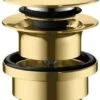 Hansgrohe Ablaufgarnitur 50100990 Polished Gold Optic, G 1 1/4, Messing
