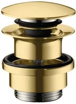 Hansgrohe Ablaufgarnitur 50100990 Polished Gold Optic, G 1 1/4, Messing