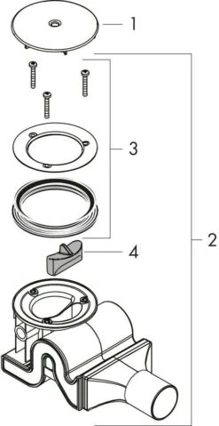 Hansgrohe Ablaufgarnitur Raindrain 90 XXL 60067000 Chrom, Für Duschwannen Mit Ablaufloch 90 Mm -Hansgrohe Store hansgrohe Ablaufgarnitur Raindrain 90 XXL 60067000 chrom fuer Duschwannen mit Ablaufloch 90 mm 2