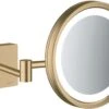 Hansgrohe AddStoris Rasierspiegel 41790140 Mit LED Leuchte, Wandmontage, Brushed Bronze