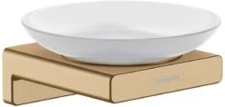 Hansgrohe AddStoris Seifenhalter 41746140 Wandmontage, Glas, Metall, Brushed Bronze