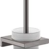 Hansgrohe AddStoris WC-Bürstengarnitur 41752340 Wandmontage, Metall, Glas, Brushed Black Chrome
