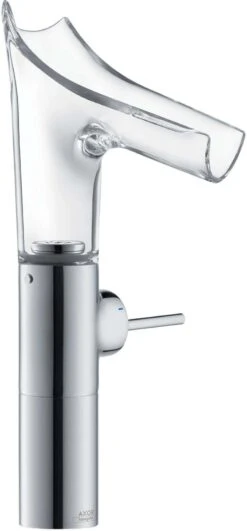 Hansgrohe Axor Starck V 220 Waschtischarmatur 12114000, Chrom, Glasauslauf, Joystick