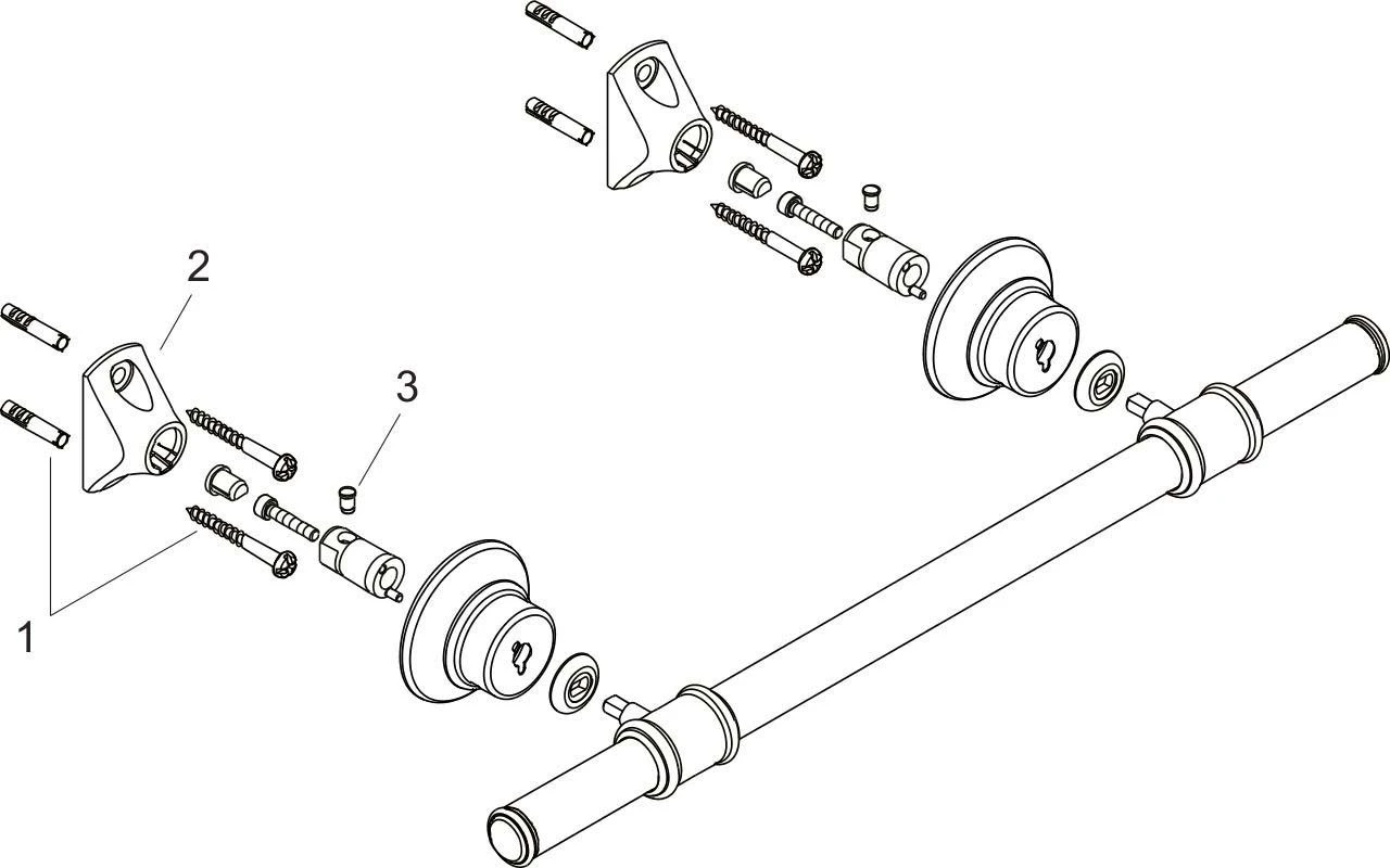 Hansgrohe Badetuchhalter Axor Montreux 42060000 Metall, 600 Mm, Chrom 3 Hansgrohe Badetuchhalter Axor Montreux 42060000 Metall, 600 Mm, Chrom – Bild 3