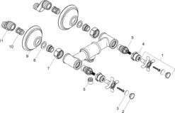 Hansgrohe Brause Armatur Axor Montreux 16560000 2 Griff Armatur, Aufputz, DN 15, Chrom -Hansgrohe Store hansgrohe Brause Armatur Axor Montreux 16560000 2 Griff Armatur Aufputz DN 15 chrom 2