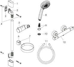 Hansgrohe Brause Set Croma 100 Multi 27086000 Chrom, Mit 65 Cm Stange Unica C -Hansgrohe Store hansgrohe Brause Set Croma 100 Multi 27086000 chrom mit 65 cm Stange Unica C 2