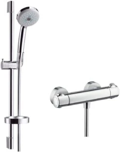 Hansgrohe Brause Set Croma 100 Multi 27086000 Chrom, Mit 65 Cm Stange Unica C