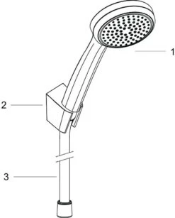 Hansgrohe Croma 100 Wannen Brauseset 1jet 27575000 Chrom, DN 15, Brauseschlauch 1,60 M -Hansgrohe Store hansgrohe Croma 100 Wannen Brauseset 1jet 27575000 chrom DN 15 Brauseschlauch 160 m 2