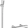 Hansgrohe Crometta Vario Brauseset 27813400 Weiss-chrom, 90 Cm Stange, Ecostat 1001 CL
