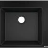 Hansgrohe Einbauspüle 43312170 560 X 510 Mm, 1 Hauptbecken, Hahnloch Vordefiniert, Graphitschwarz