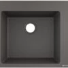 Hansgrohe Einbauspüle 43312290 560 X 510 Mm, 1 Hauptbecken, Hahnloch Vordefiniert, Steingrau