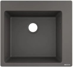 Hansgrohe Einbauspüle 43312290 560 X 510 Mm, 1 Hauptbecken, Hahnloch Vordefiniert, Steingrau