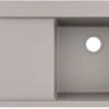 Hansgrohe Einbauspüle 43314380 1050 X 510 Mm, 1 Hauptbecken Rechts, Abtropffläche, Betongrau