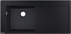 Hansgrohe Einbauspüle 43330170 1050 X 510 Mm, 1 Hauptbecken Links, Abtropffläche, Graphitschwarz