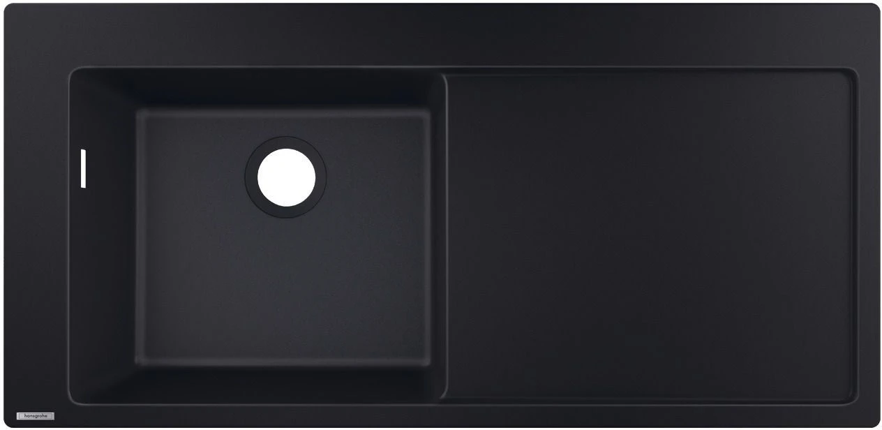 Hansgrohe Einbauspüle 43330170 1050 X 510 Mm, 1 Hauptbecken Links, Abtropffläche, Graphitschwarz 1 Hansgrohe Einbauspüle 43330170 1050 X 510 Mm, 1 Hauptbecken Links, Abtropffläche, Graphitschwarz