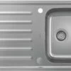 Hansgrohe Einbauspüle 43337800 895 X 485 Mm, Becken Rechts, Abtropffläche, Automatische Ablaufgarnitur, Edelstahl