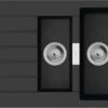 Hansgrohe Einbauspüle 43357170 750x490mm, Haupt- Und Zusatzbecken, 980 X 480 Mm, Graphitschwarz