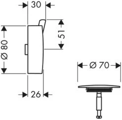 Hansgrohe Flexaplus S 58186820 Brushed Nickel -Hansgrohe Store hansgrohe Flexaplus S 58186820 brushed nickel 1