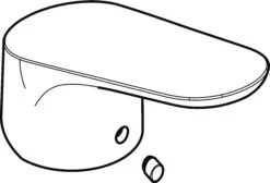 Hansgrohe Griff 98532000 Für Focus E2 Waschtischmischer, Chrom