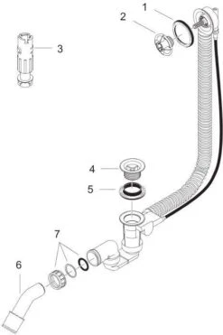 Hansgrohe Grundkörper Flexaplus Ab- Und Überlaufgarnitur, Sonderwannen -Hansgrohe Store hansgrohe Grundkoerper Flexaplus Ab und Ueberlaufgarnitur Sonderwannen 2